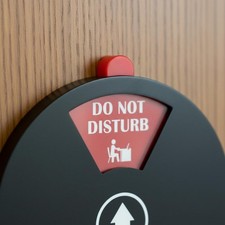 Drehbares Bitte-Nicht-St&ouml;ren-Schild magnetisch und selbstklebend f&uuml;r Heimarbeit