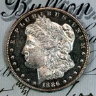 * 1886-O CAMEO * SOLID+ GEM BU MS MORGAN SILVER DOLLAR * FROM COLLECTION
