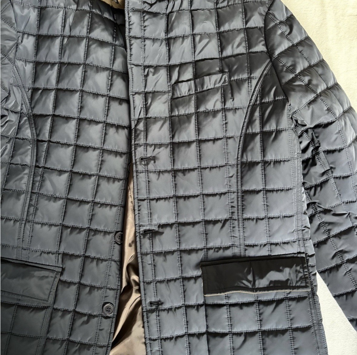 Gutteridge Jacket Men Size 56 Button-Down Quilted… - image 5