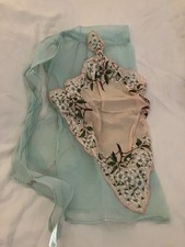 Vintage Organza Half Apron Handkerchief Pocket Handmade Half Apron