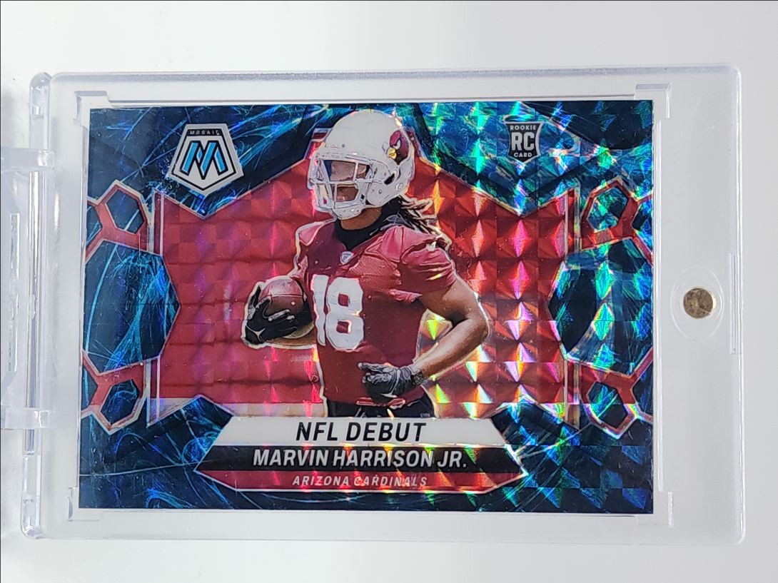 MARVIN HARRISON JR. 2024 MOSAIC NFL DEBUT ROOKIE GENESIS PRIZM RC Q4408
