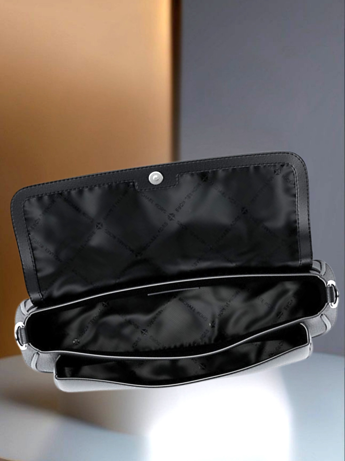 Michael Kors Women Small Leather Crossbody Bag Black Purse Handbag Messenger MK thumbnail 15