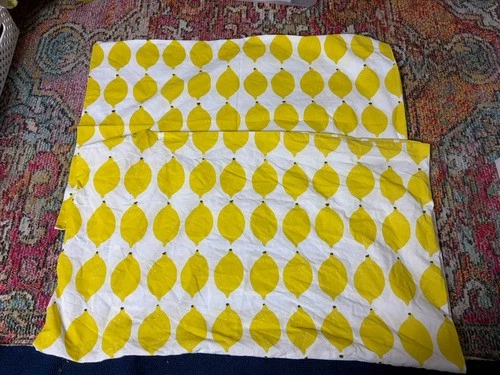 Ikea Norsknoppa Lemon Print (2) Sham Pillowcases Wilcox