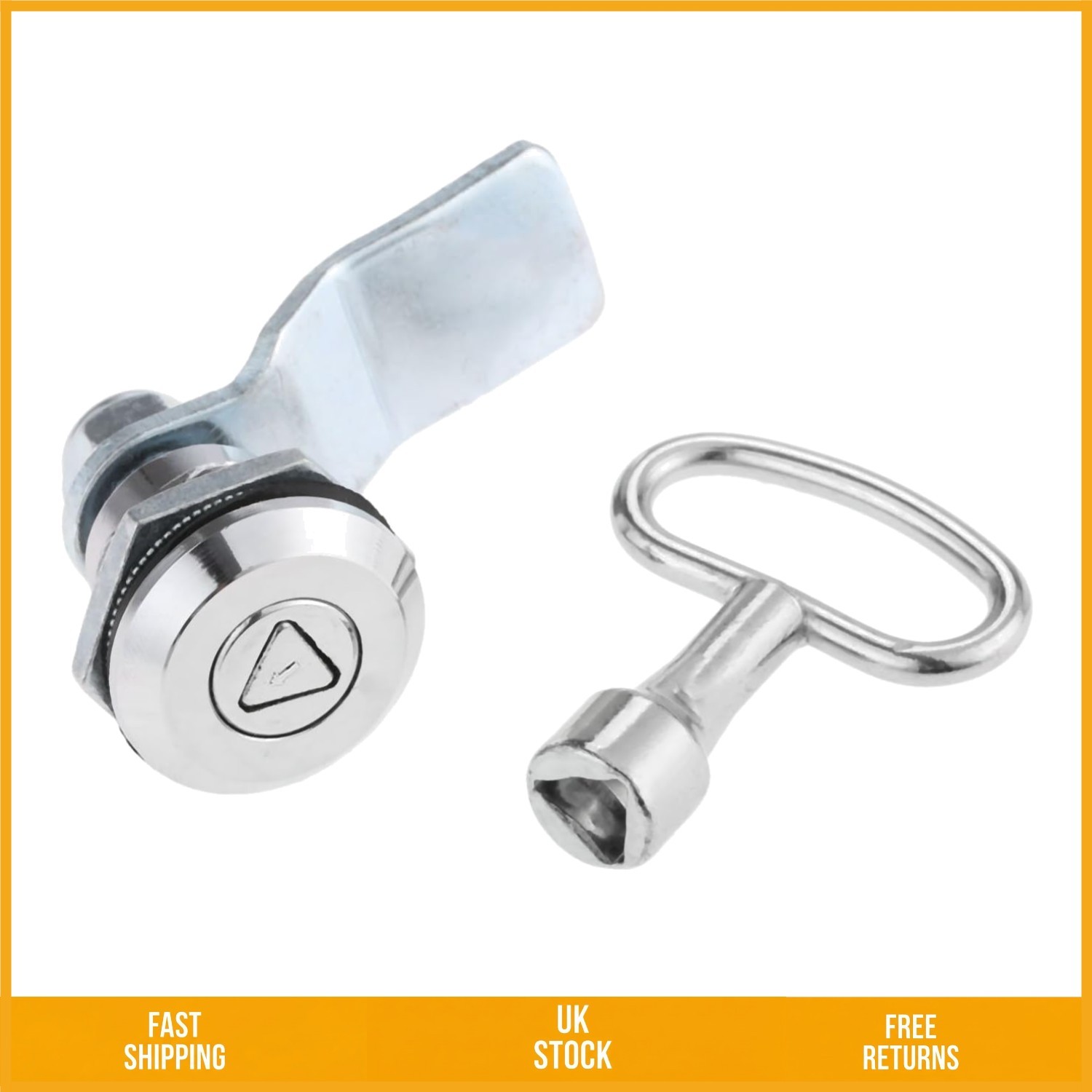 Robust Triangle Tubular Cam Lock for Outdoor RV Cabinet Door 25mm Keyed Alike