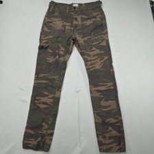 Levis Mens Camouflage Cargo Utility Pants W34 L31 Military Streetwear Workwear