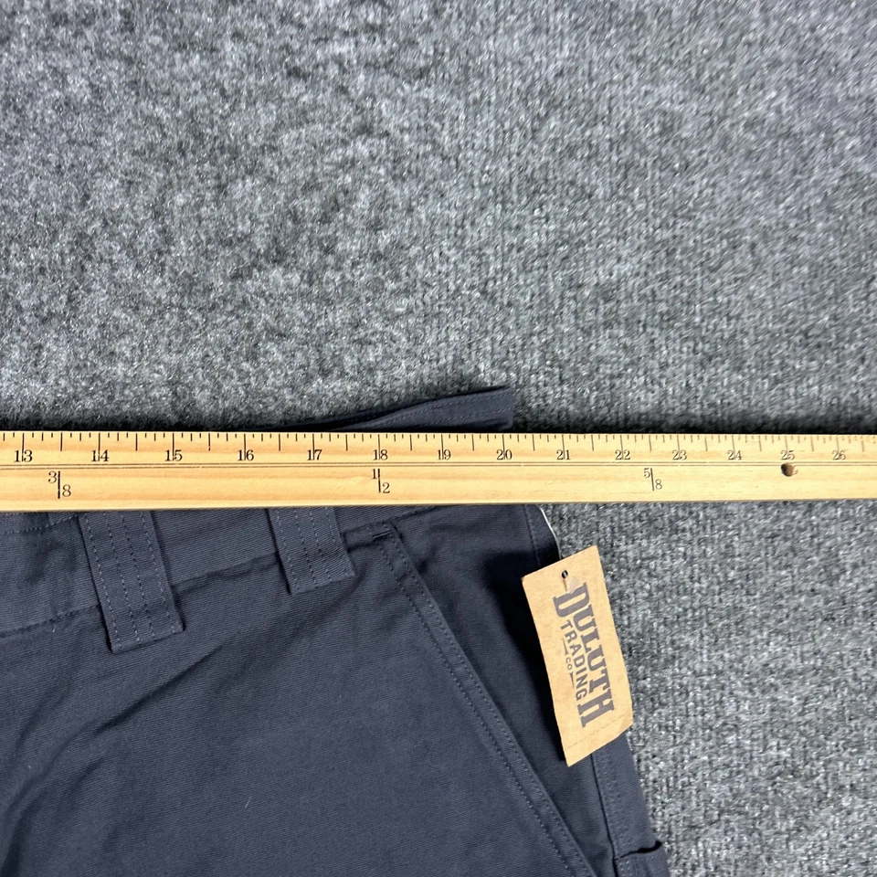 Duluth Trading Cargo Shorts Mens 42 Steel Blue DuluthFlex Fire Hose 12 Inch - Image 4 of 4