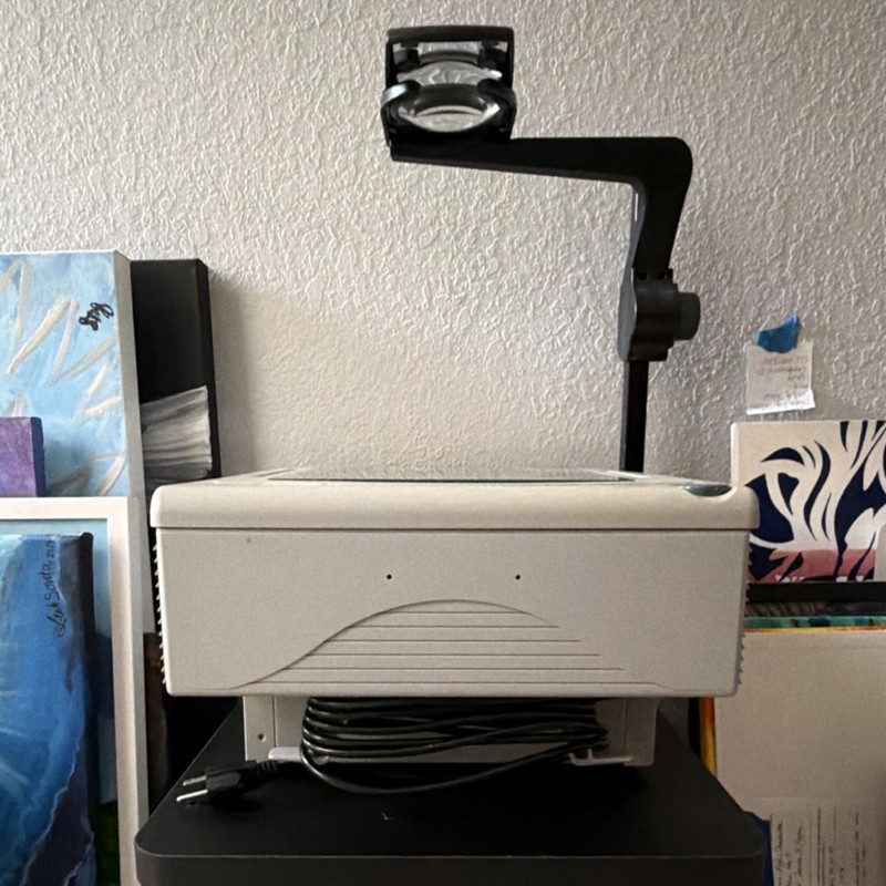 3M 1700 Overhead Projector with Transparency Film and Accessories