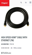 Legrand - OnQ HDMI Cable, 10GPS High Speed HDMI Cable with Ethernet, Supports...