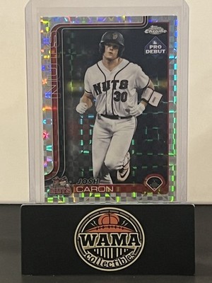 2025 Topps Pro Debut Josh Caron X-Fractor Modesto Nuts / Seattle Mariners