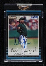 2006 Bowman Originals /279 Carl Crawford (2002 Bowman) #280 Buyback Auto 0sm4