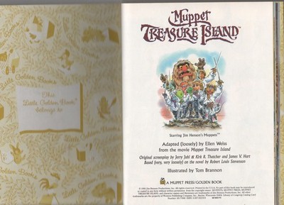 Muppet Treasure Island by Ellen Weiss (1996, Hardcover) for sale