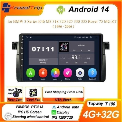 Car Stereo for BMW 3 Series E46 M3 318 320 325 330 335 1996 - 2006 FM Radio