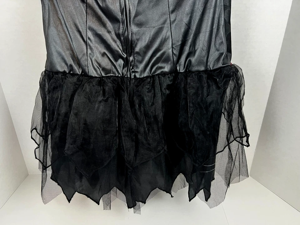 Dreamgirl 女式万圣节服装女士海盗/沙龙女孩/女巫系带 M — 第 4/4 张图片