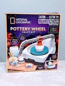 National Geographic Pottery Wheel Craft Kit Kids Beginner Set Excellent