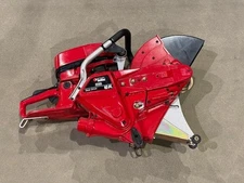 Redmax 14'' gas powered concrete saw with dust collection bag
