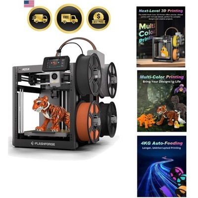 Multi-Color 3D Printer, CoreXY 600mm/s High-Speed, 1-Click Auto Leveling, 300...