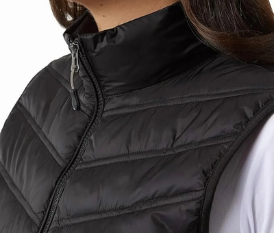 32 Degrees Heat Women's Black Lightweight Packable Puffer Vest