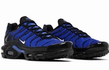Nike Mens Nike Air Max Plus Premium Black Racer Blue