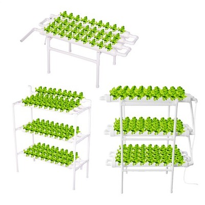 NAFE 108 Planting Sites Hydroponic Grow Kit System Water Pump & Timer 3 Layer