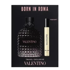 Valentino Born In Roma Men 2 Pc Set 3.4 Oz EDT Spray 0.33 Oz Spray New