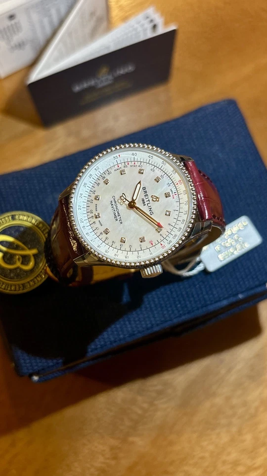 Breitling Navitimer Automatic 35mm Steel Ladies Strap Watch A17395211A1P2 - Image 3 of 4