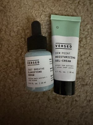 Versed Set: Dew Point Moisturizing Face Gel 0.7 oz & Clarifying Serum 0.5 Oz