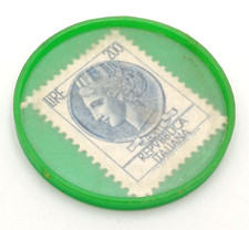 GETTONE DI NECESSITA ' ASCOM MODENA CON FRANCOBOLLO DA 200 LIRE