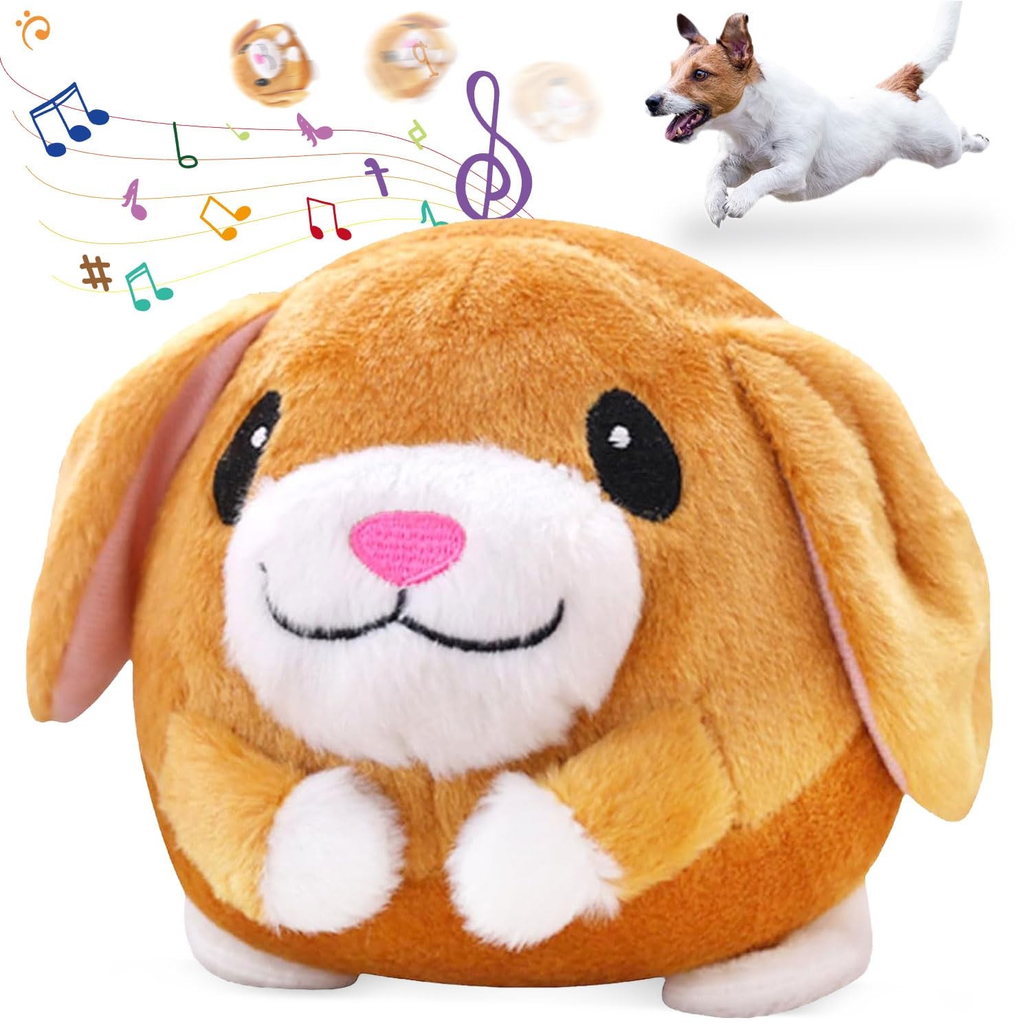 Balle en peluche active de 17 cm et jouet en peluche actif en mouvement