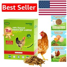 Bulk 11 LBS Dried Black Soldier Fly Larvae - Healthy Treats for All Pets