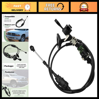 Automatic Transmission Gear Shift Cable for 2002-2010 Ram 1500 2500 3500 - Repla
