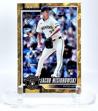 2026 Topps Series 1 Jacob Misiorowski RC /50 Gold Diamante Foil #10 Brewers