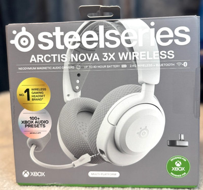 SteelSeries Arctis Nova 3X Wireless Gaming Headset Xbox Multi-Platform White