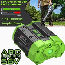 For Genuine EGO POWER BA2800T 56V 5.0 AH Battery w/ Fuel Gauge 56 Volt Power