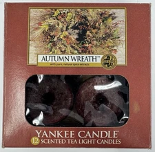 Yankee Candle AUTUMN WREATH Tea Lights - Open Box 5 Tea Lights Remaining