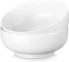 MALACASA Serving Bowls, 114 OZ(10") Extra Large Salad Bowls Set of 2, Porcelain 