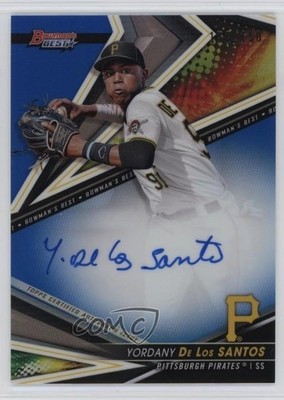2022 Bowman's Best of Blue Refractor 150/150 Yordany De Los Santos Auto 1u5y