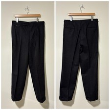 80s vintage wool trousers slacks tuck pants size 35 443742
