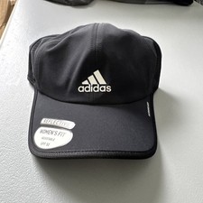 Adidas Superlite 2 Cap Women's Hat Black Silver Reflective UPF 50 Aeroready