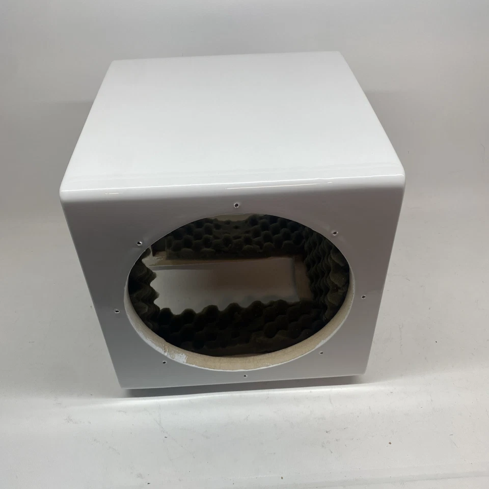 Gabinete Micro 3000 doble personalizado de 10” solamente. Perla blanca brillante Foto 3 de 4