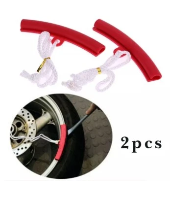 UK Soft and Flexible Motorcycle Rim Edge Protectors Ideal for Tire Changes Tyre - Image 1 of 4