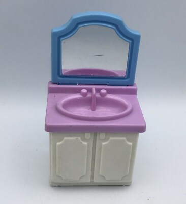 Little Tikes Dollhouse Grand Mansion BATHROOM VANITY Sink Cabinet Furniture