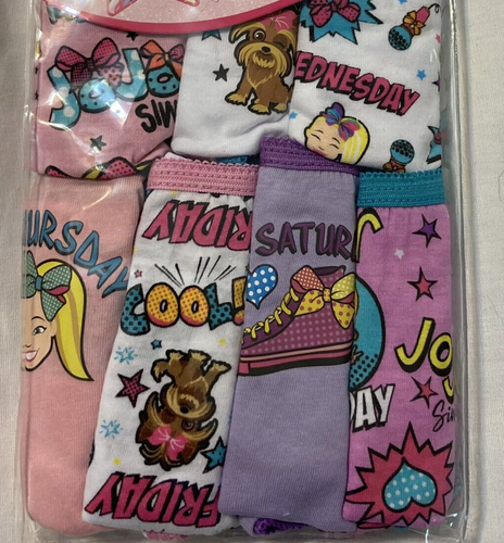 Girls Sz 6 Briefs 7 Pack JoJo Sevin Days of the Week Panties Underwear Colorful - Picture 3 of 7