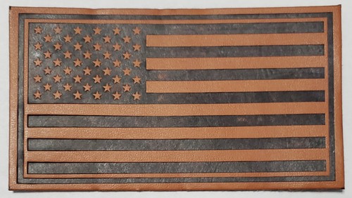 American Flag Leather Patch 6 Pack Sew On, Bulk, Distressed Print, Faux - Picture 7 of 7