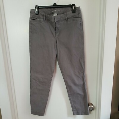 OLD NAVY - Women's Mid-Rise Pixie Ankle Chinos - Size 8 Gray Pants 