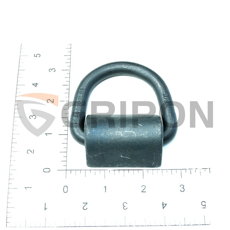 Remolque Gripon 12x 3/8" anillo D 6000 lb soldadura en ATV plataforma plana camión anclaje de amarre Foto 2 de 2