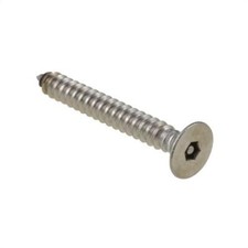Qty 10 Self Tapper Screw 10g x 1/2" Countersunk Post Hex H3 Security Stainless