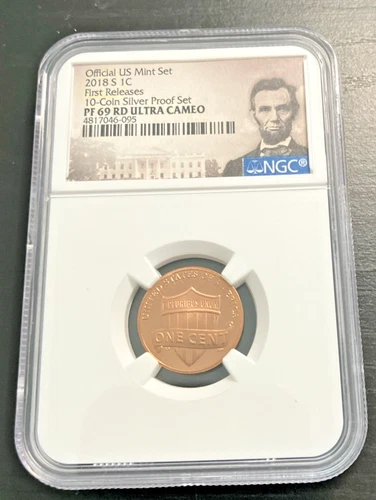 2018-S  LINCOLN CENT 10-Coin SILVER PF SET FIRST RELEASE NGC PF69 RD Ultra Cameo