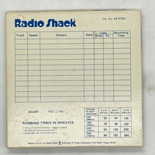 Vintage Radio Shack Recording Tape 7" Reel To Reel 1/4 1200 Ft 44-279a