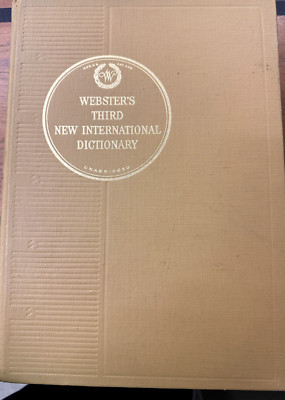 Vintage Webster's Third New International Unabridged Dictionary 1966 X