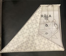 IKEA Strala Star Pendant Lamp Shade, Snowflakes White With Gray 24" New